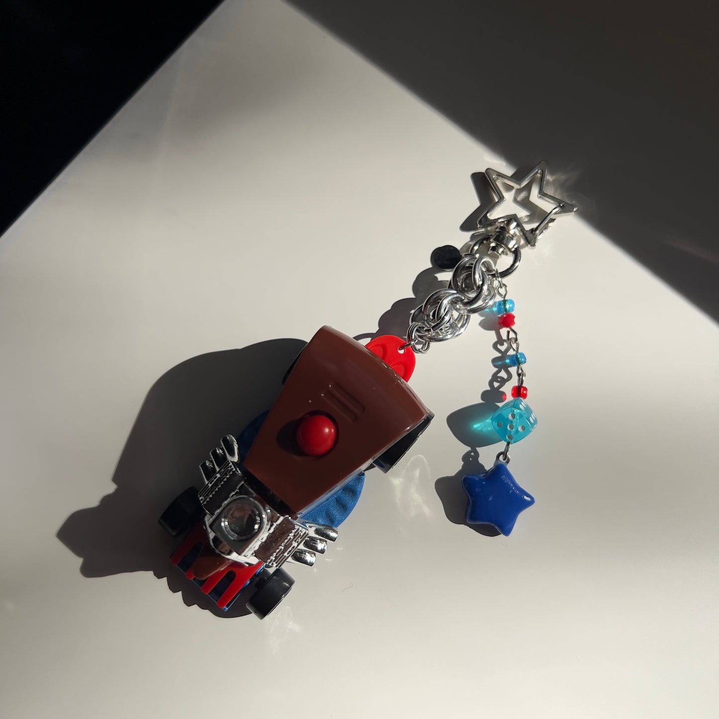 Birthday Burner Beaded Keychain