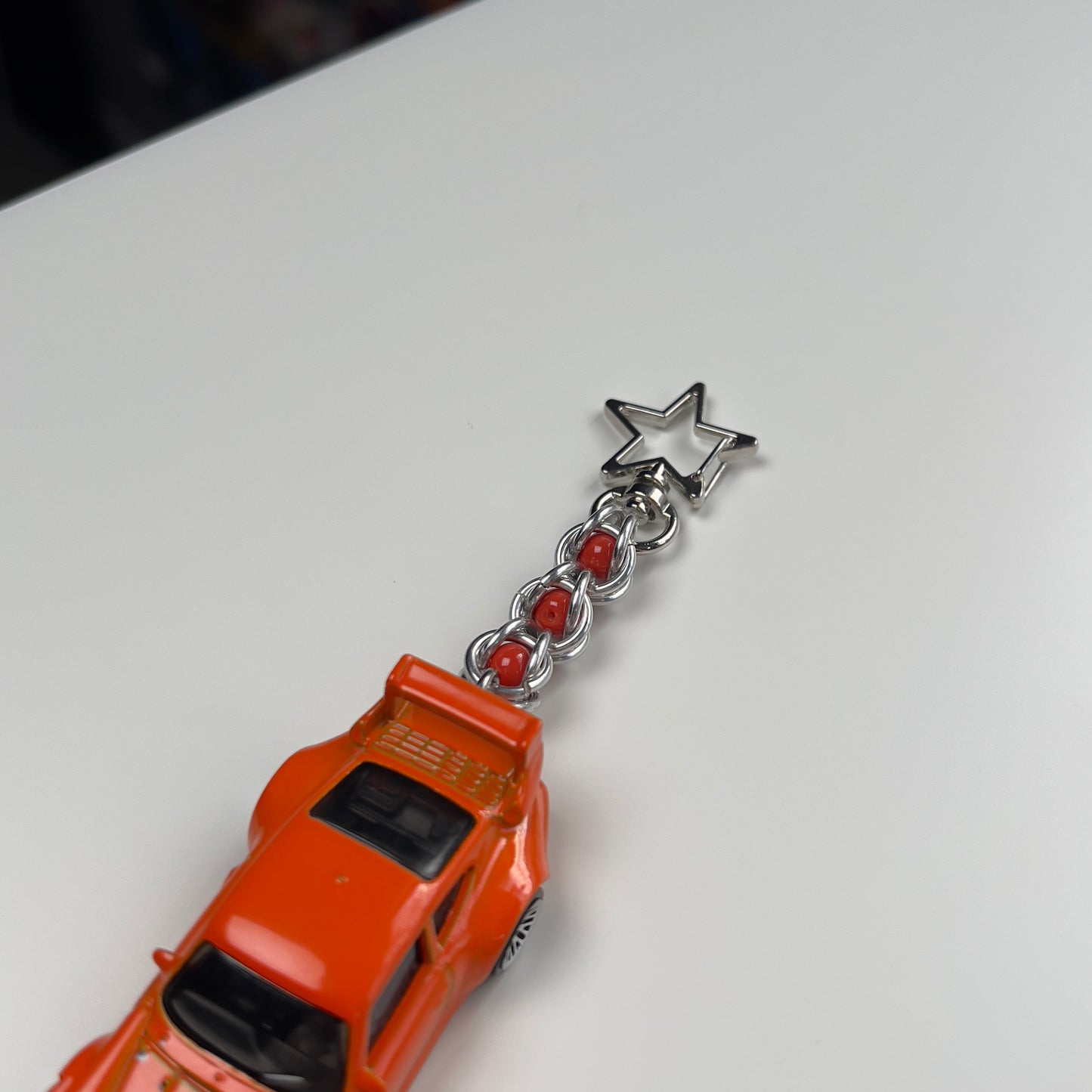 Porsche 993 GT2 Beaded Keychain