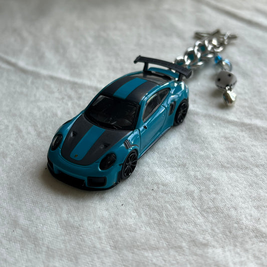 Porsche 911 GT2 Beaded Keychain