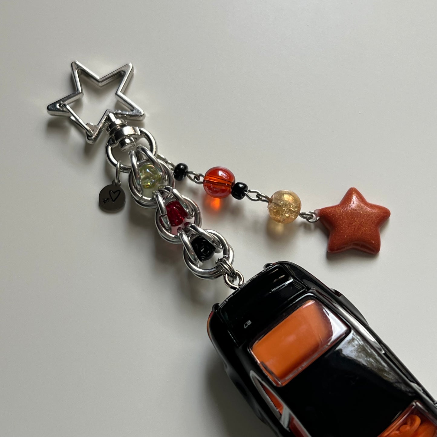 Porsche 911 Carrera RS 2.7 Beaded Keychain