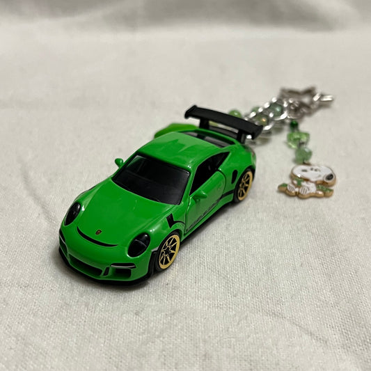 Porsche 911 GT3 RS x Puppy Beaded Keychain