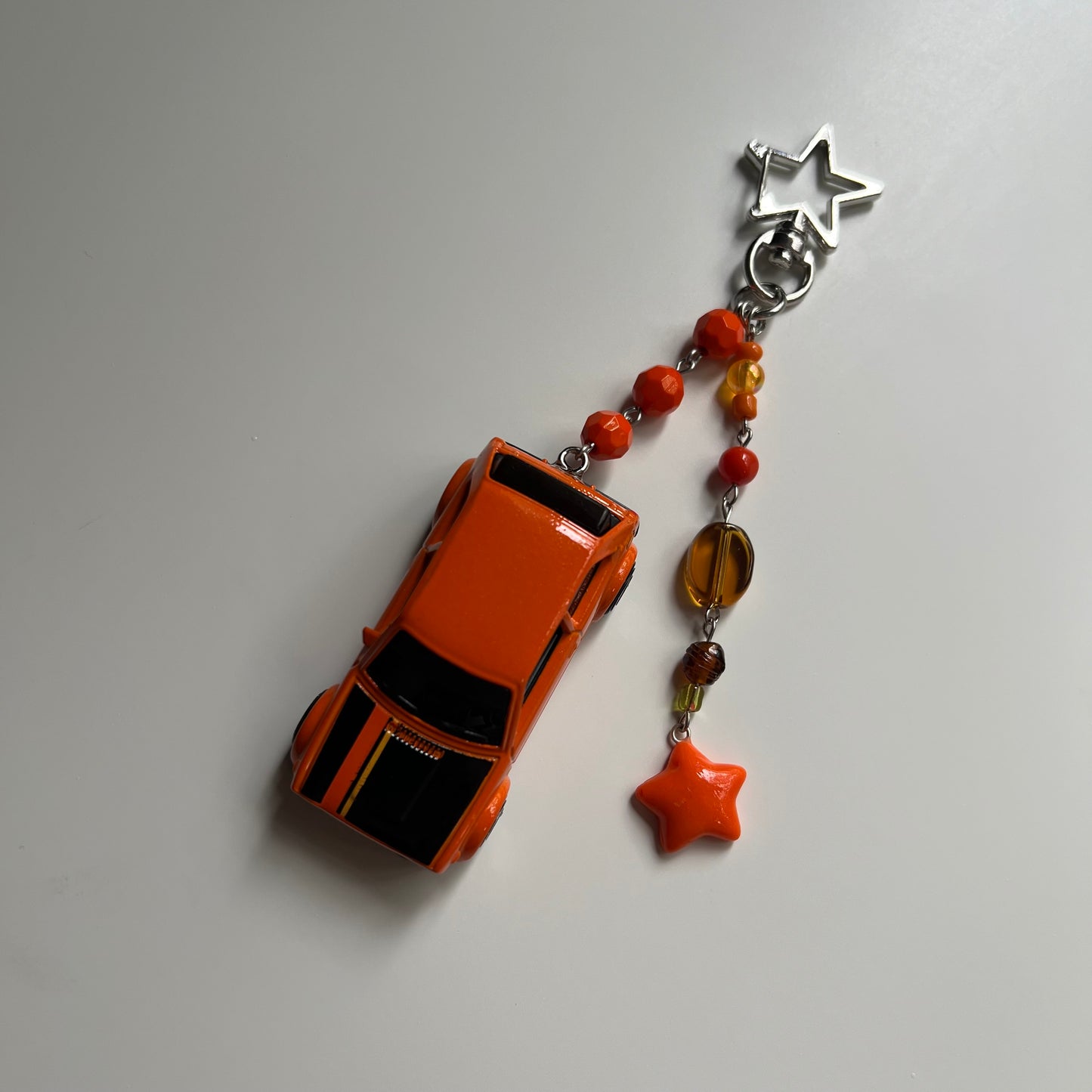 ‘73 Honda Civic Custom Beaded Keychain