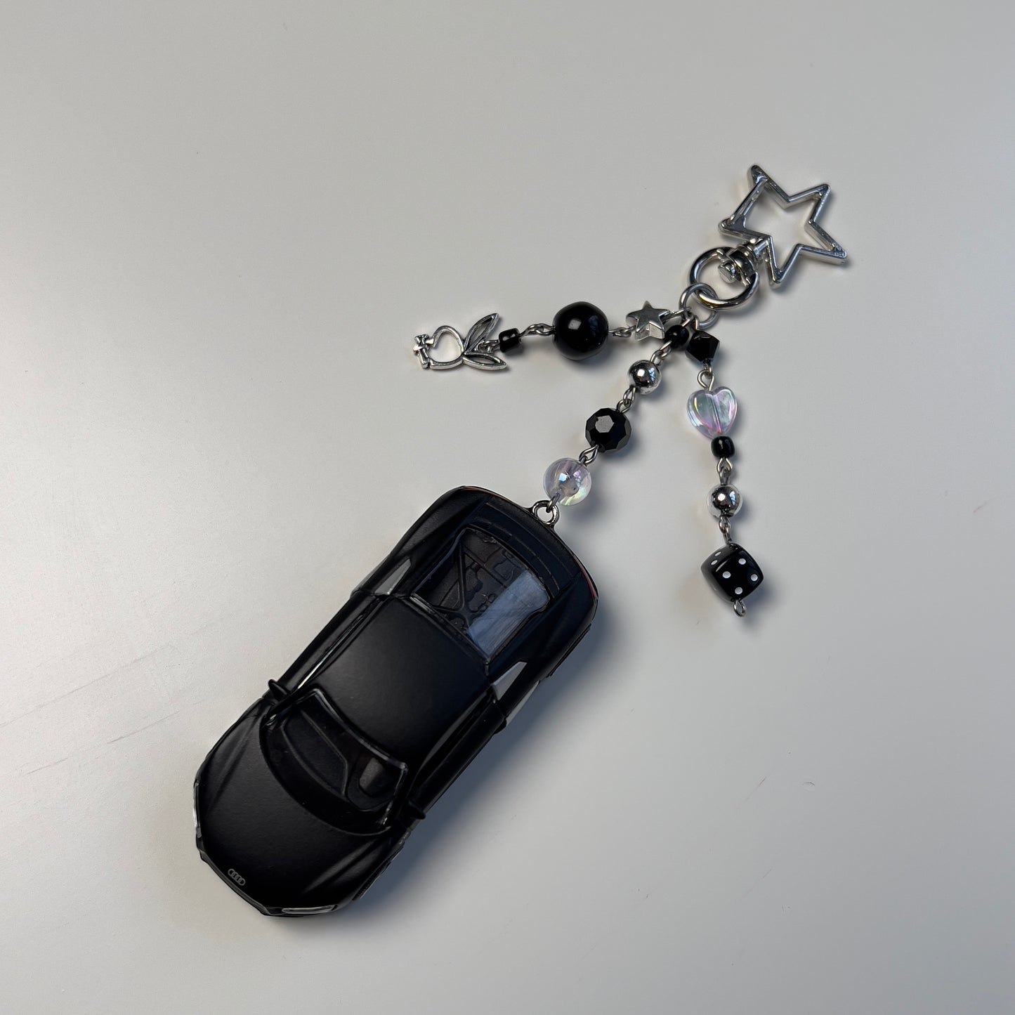 Audi R8 Beaded Keychain