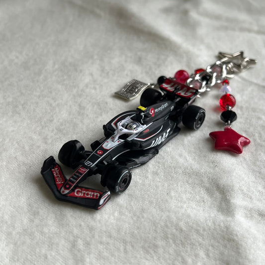 F1 Haas VF24 Beaded Keychain