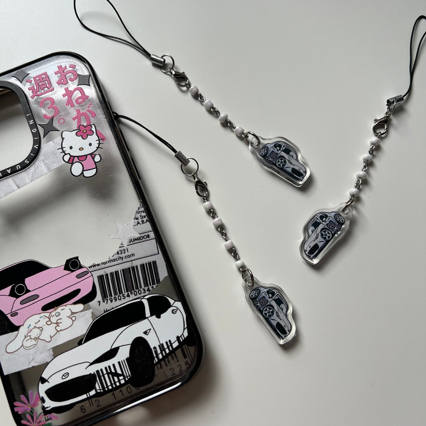 ND RF Miata Beaded Phone Charm