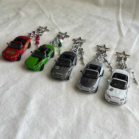 NC Miata Beaded Keychain