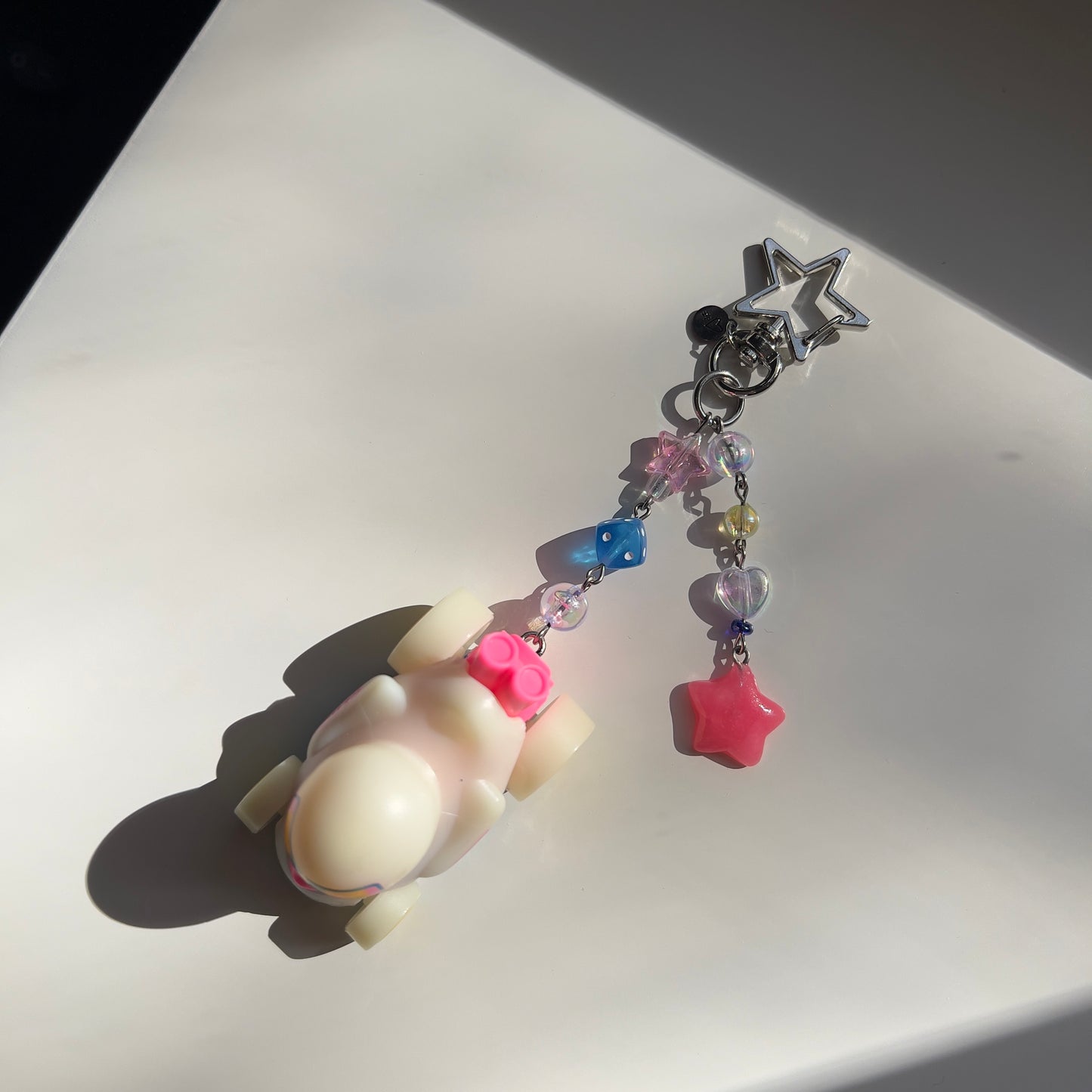 Duck N’ Roll (glow-in-the-dark) Beaded Keychain