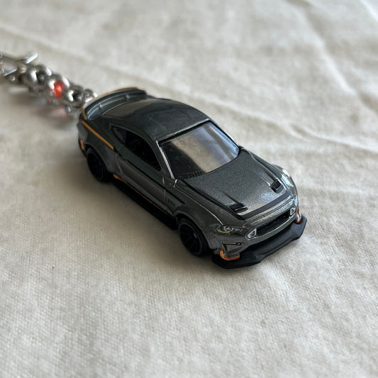 Mustang Beaded Keychain