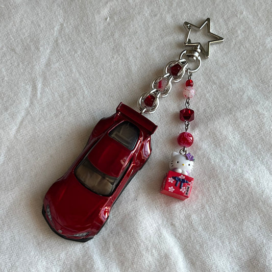 ‘20 Toyota GR Supra & Kitty Beaded Keychain
