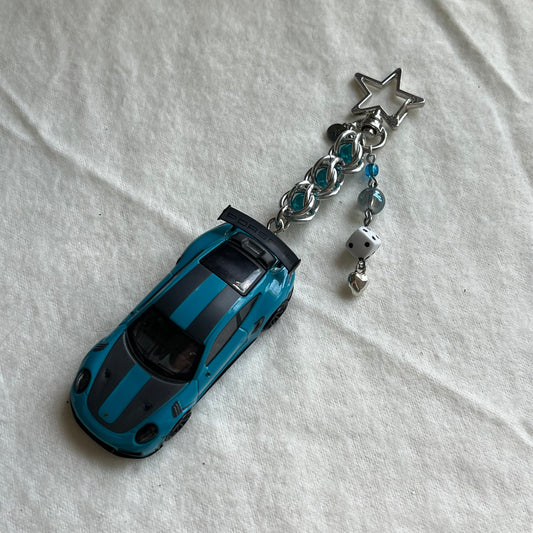 Porsche 911 GT2 Beaded Keychain