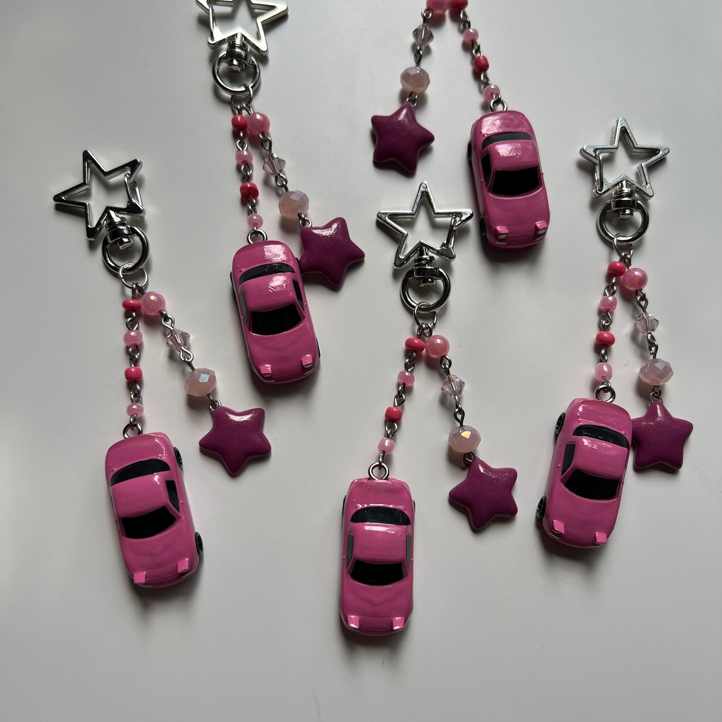 Pink Miata Keychain