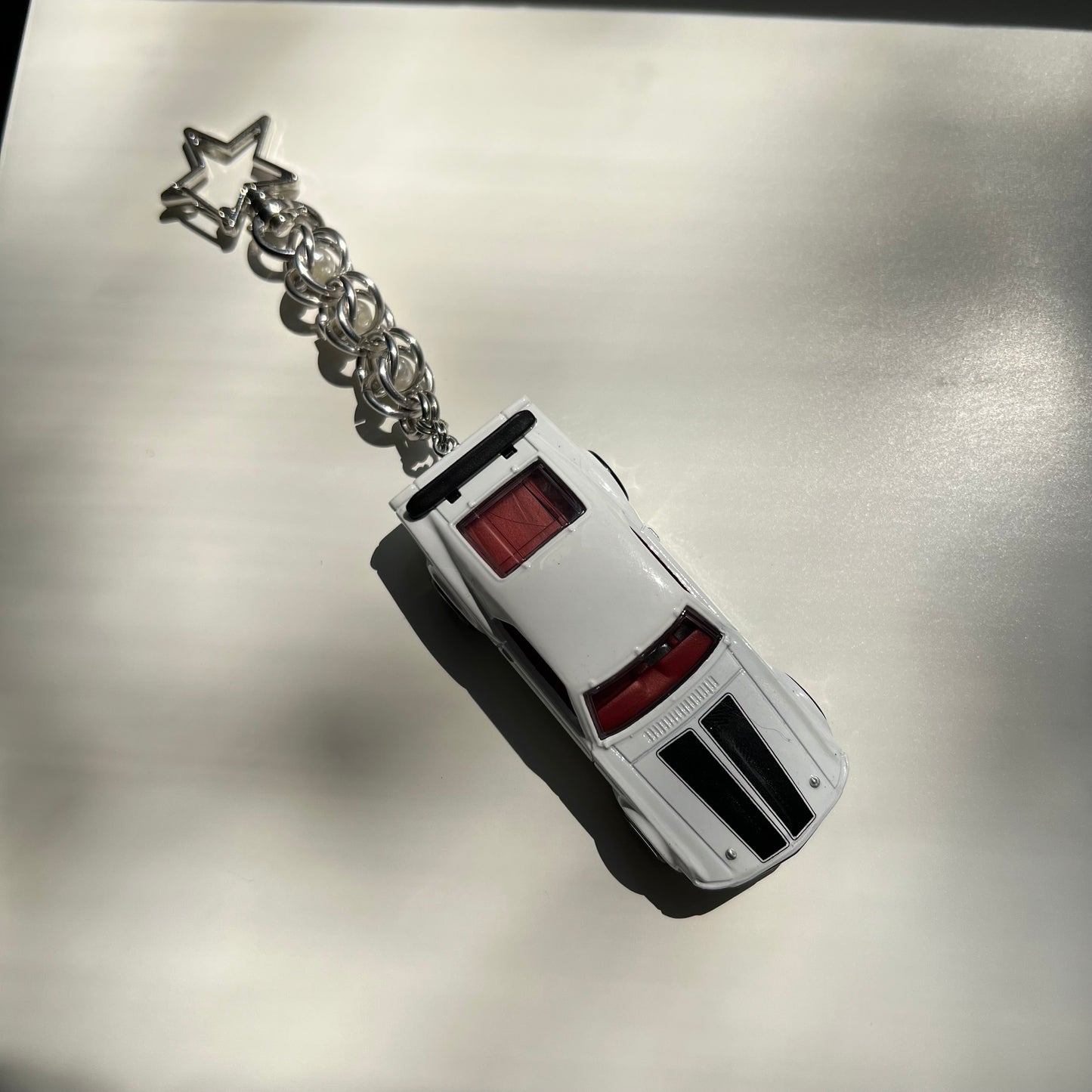 Mustang Boss 302 Beaded Keychain