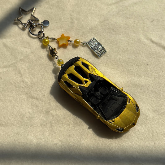Lamborghini Aventador SV Roadster Beaded Keychain