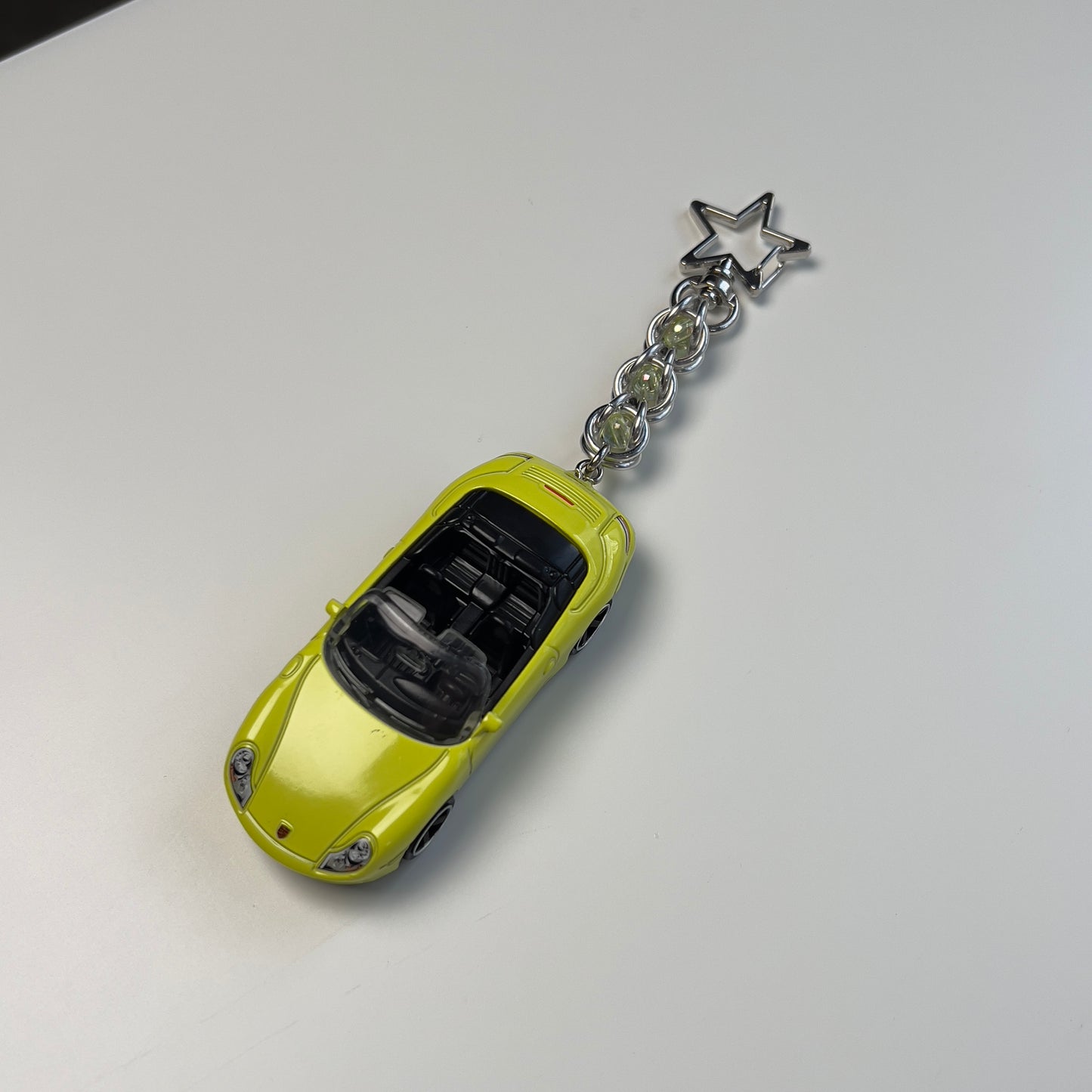 Porsche 911 Carrera Cabriolet Beaded Keychain