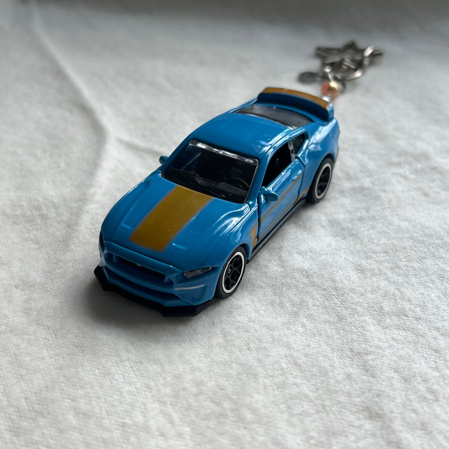 Mustang Beaded Keychain