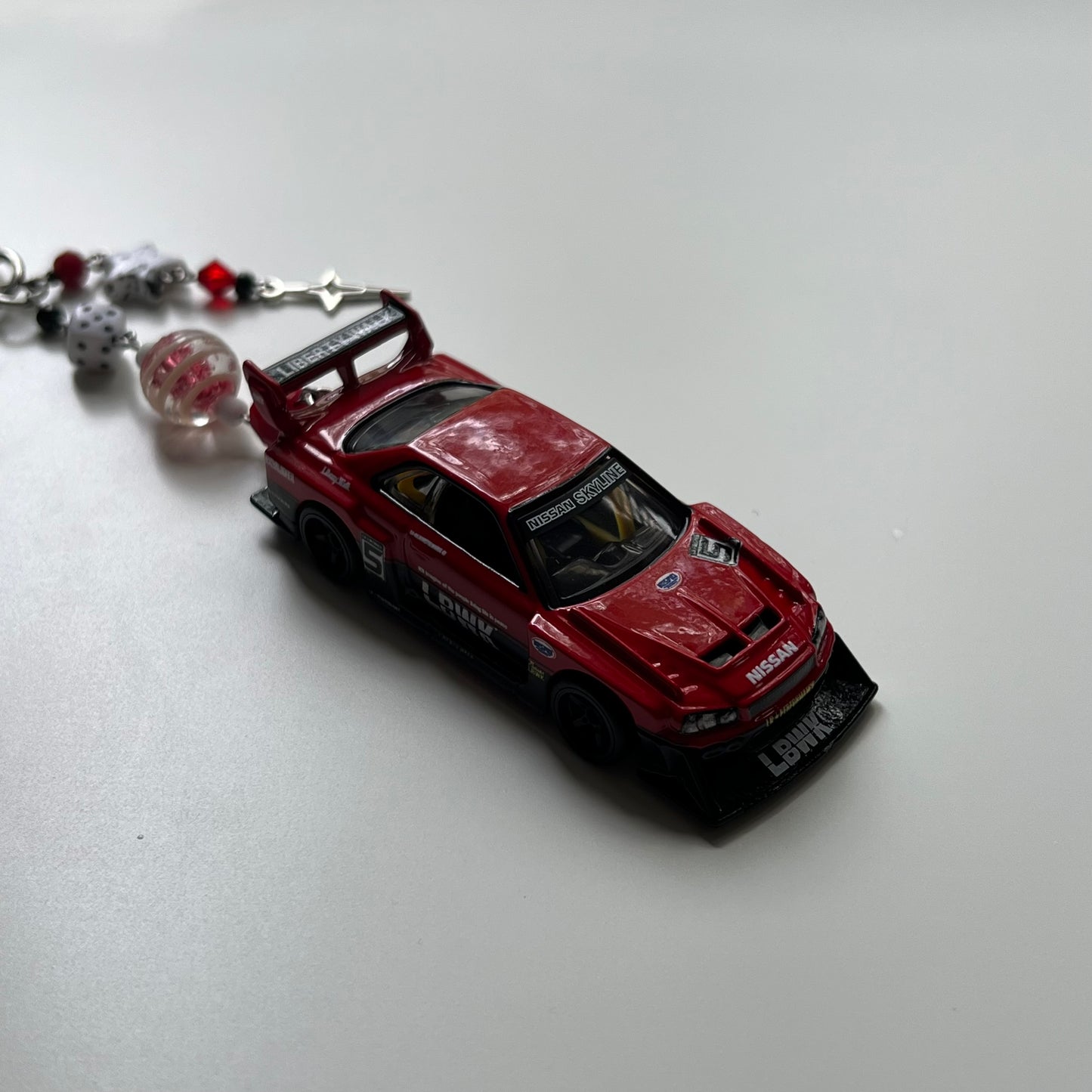 LB-ER34 Super Silhouette Nissan Skyline Beaded Keychain