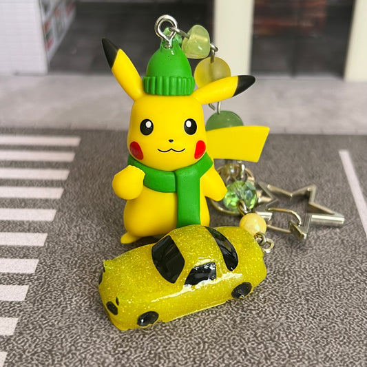NA Miata x Pika Beaded Keychain