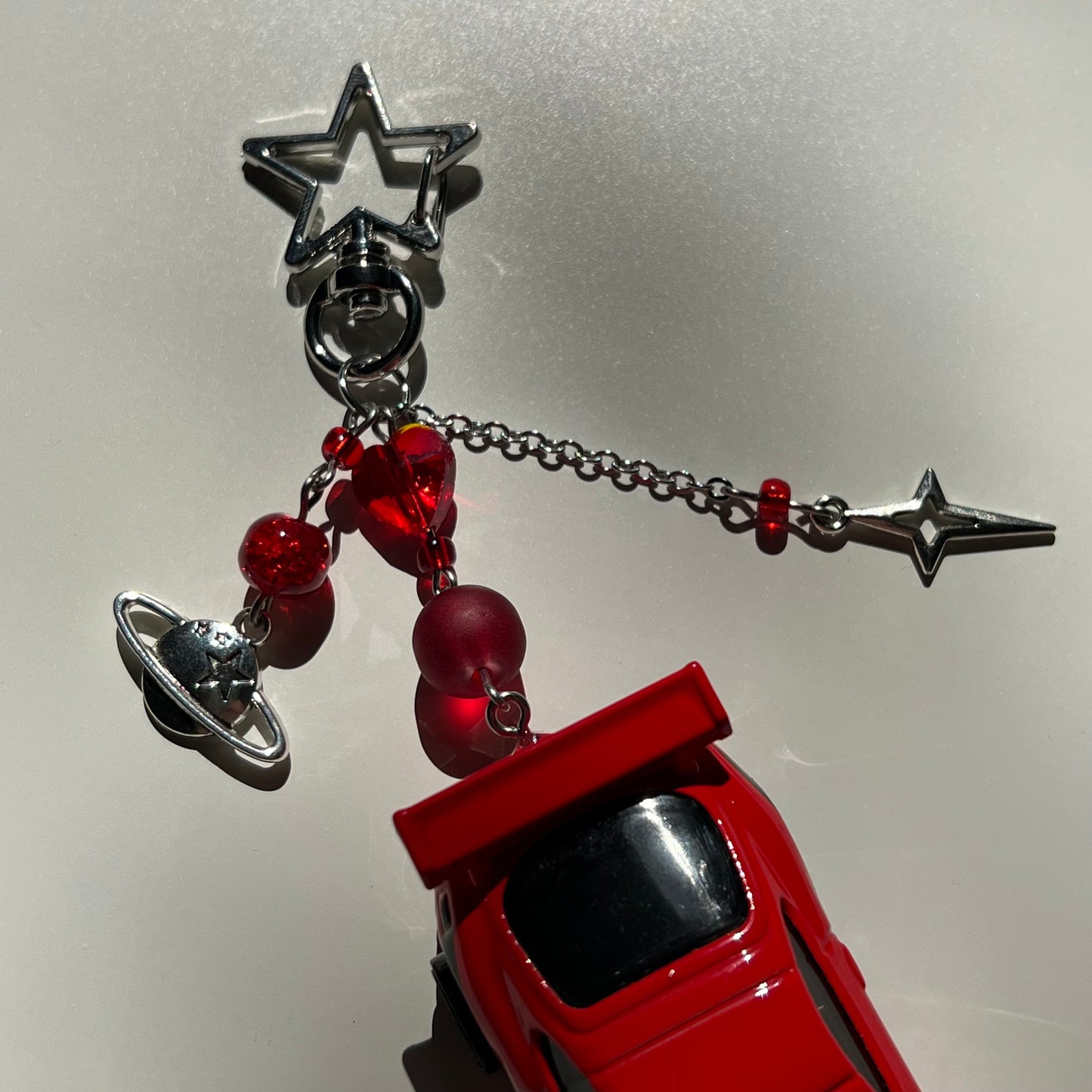 Toyota Supra Beaded Keychain