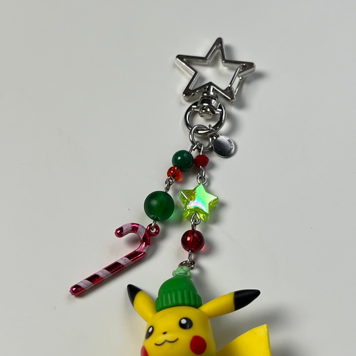 Winter Pika Beaded Keychain