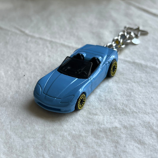 Corvette Beaded Keychain