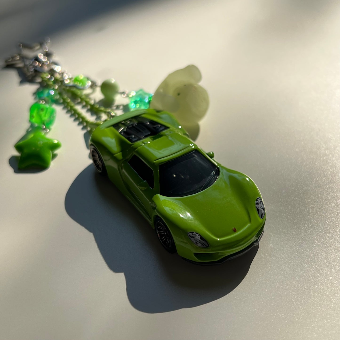 Smiski X Porsche 918 Spyder Beaded Keychain