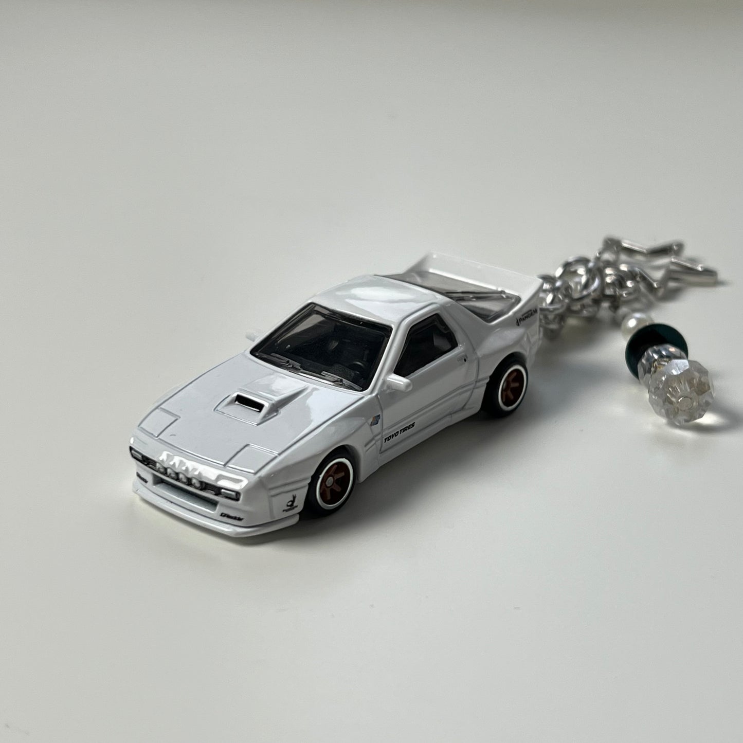 Mazda RX7 FC Pandem Beaded Keychain