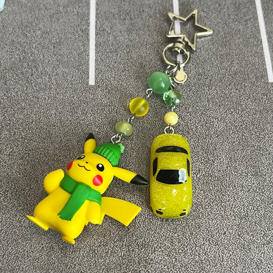 NA Miata x Pika Beaded Keychain