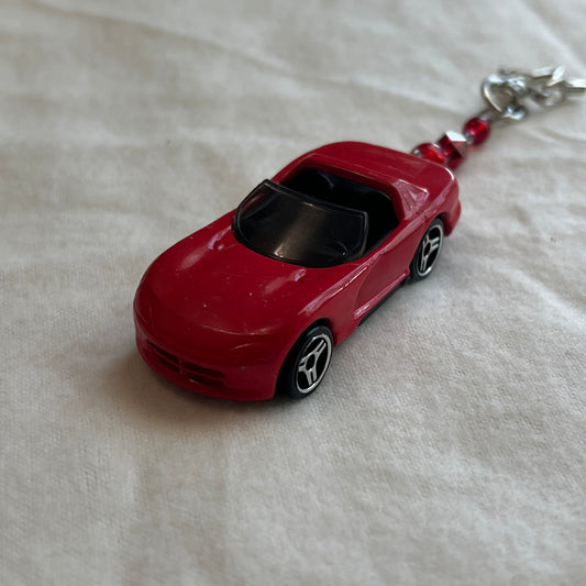 Dodge Viper Beaded Keychain