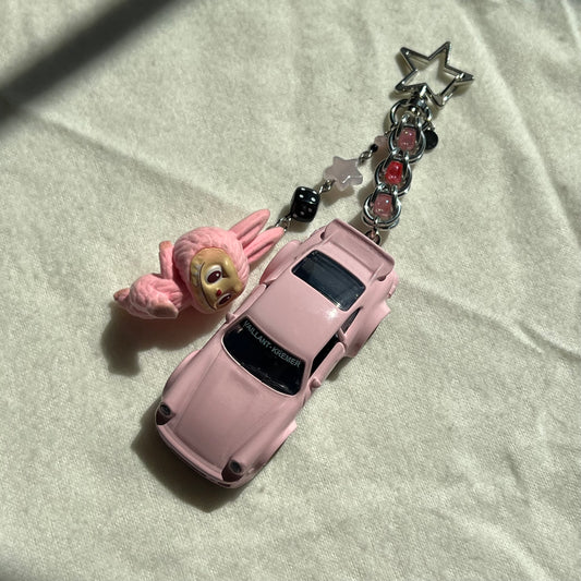 Porsche 964 x Monster Beaded Keychain