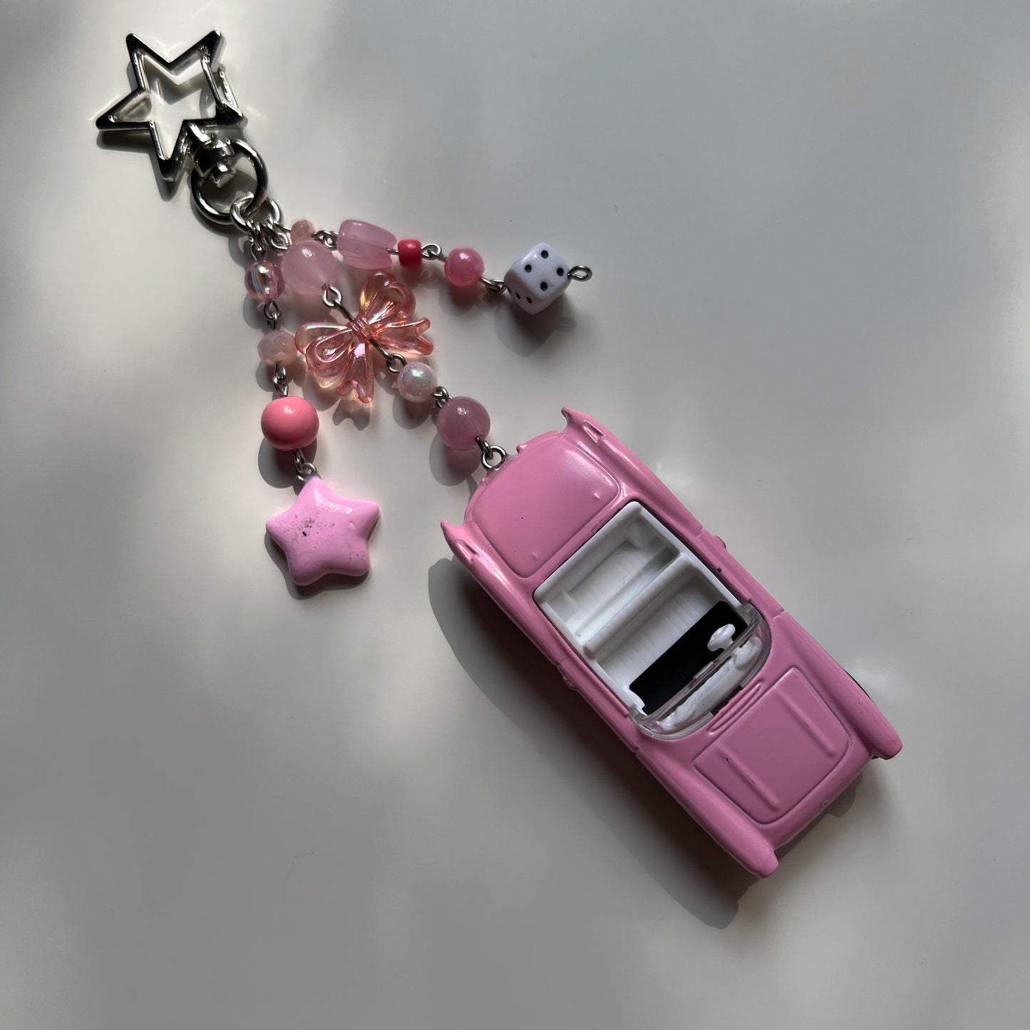 1956 Corvette Beaded Keychain