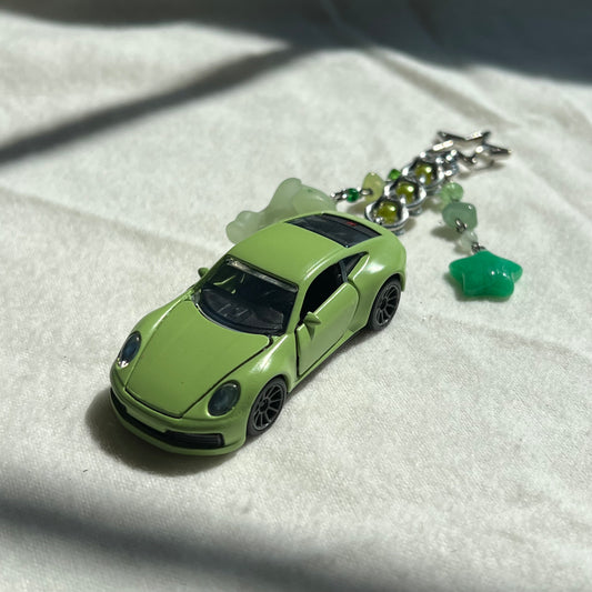 Porsche Carrera x Green Buddy Beaded Keychain