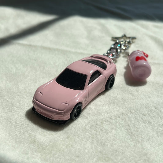 RX-7 Milkshake Beaded Keychain