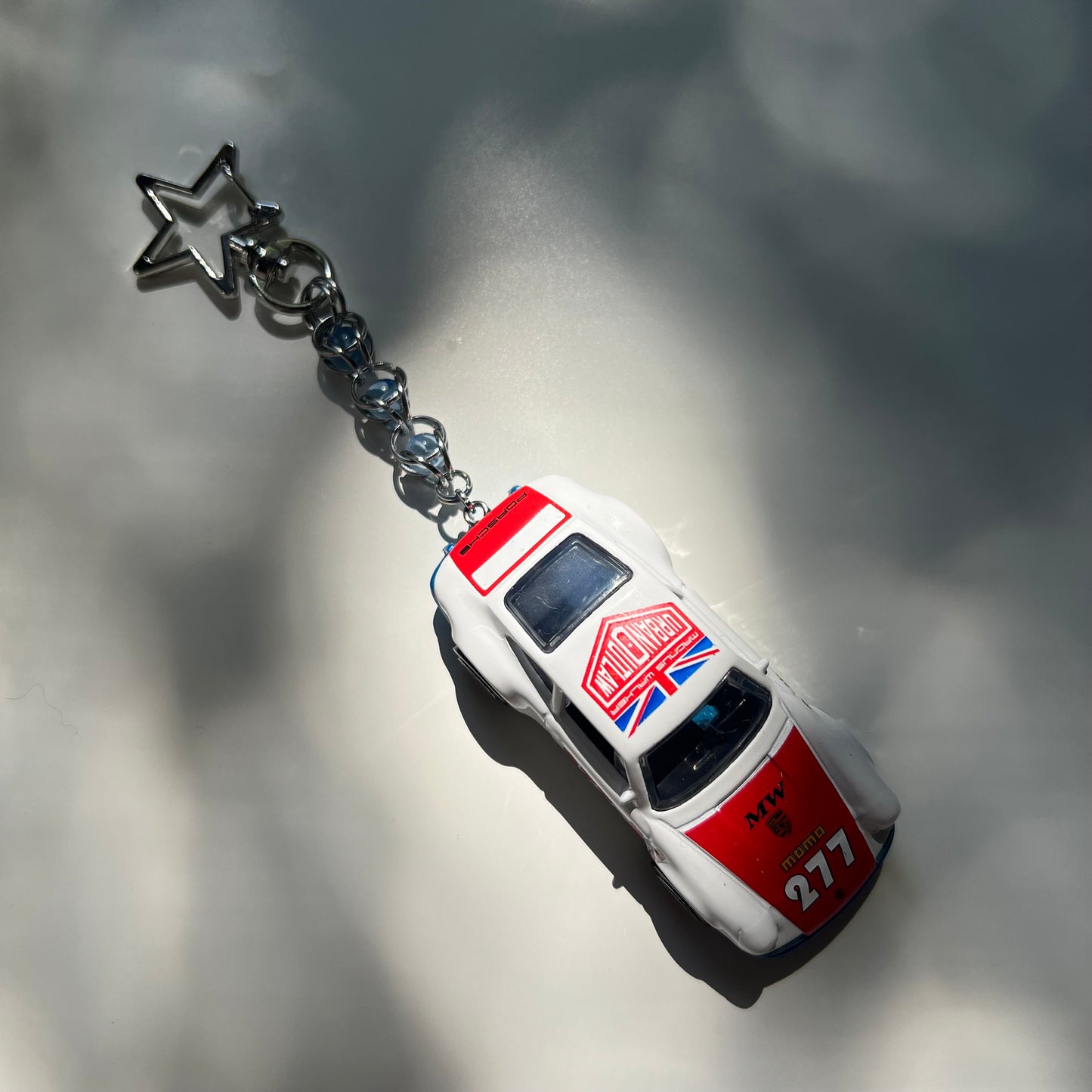 ‘71 Porsche 911 Beaded Keychain