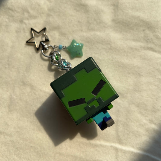 MC Chibi Zombie Beaded Keychain