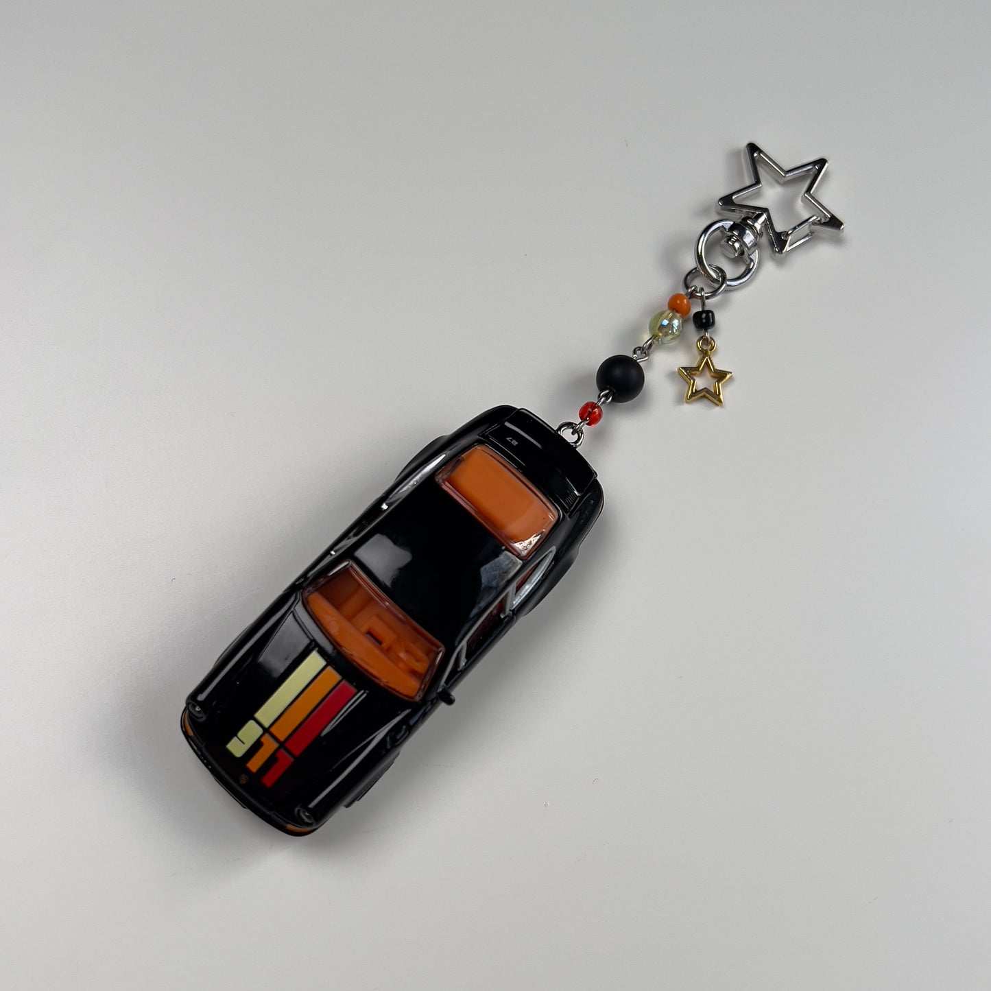 Porsche 911 Carrera RS 2.7 Beaded Keychain