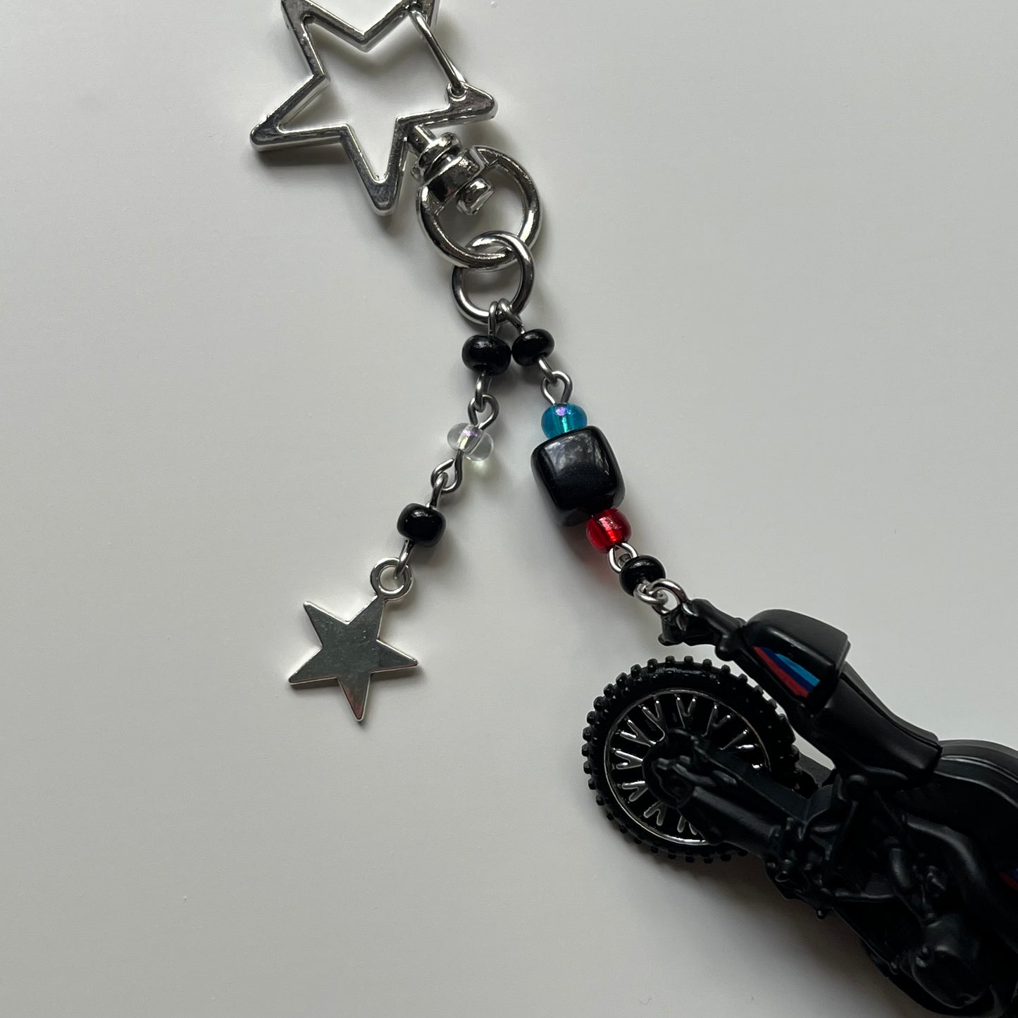 BMW NineT Racer Beaded Keychain