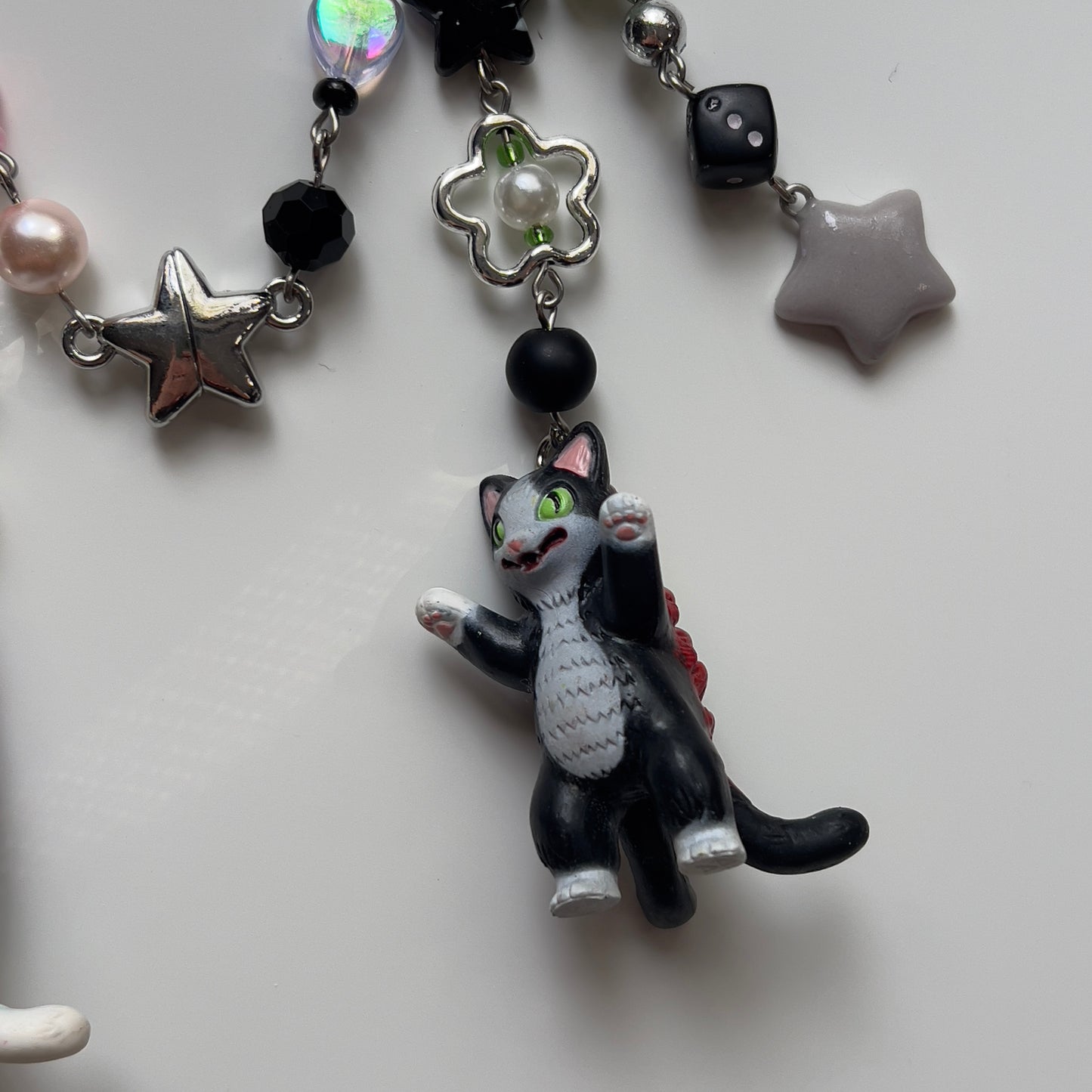 Catzillaz Matching Pair Beaded Keychains