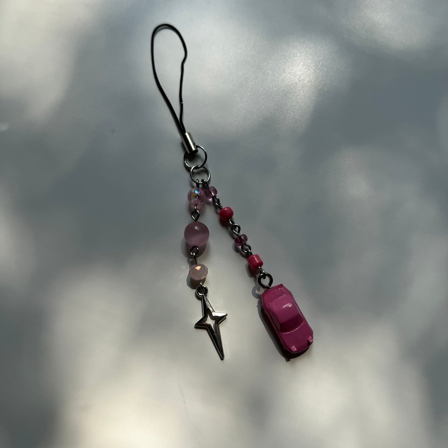 Pink Miata Phone Charm