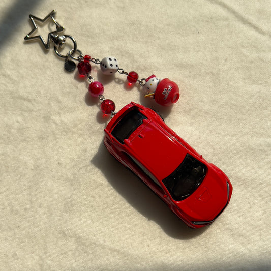 2018 Honda Civic Type R & Ramen Kitty Beaded Keychain