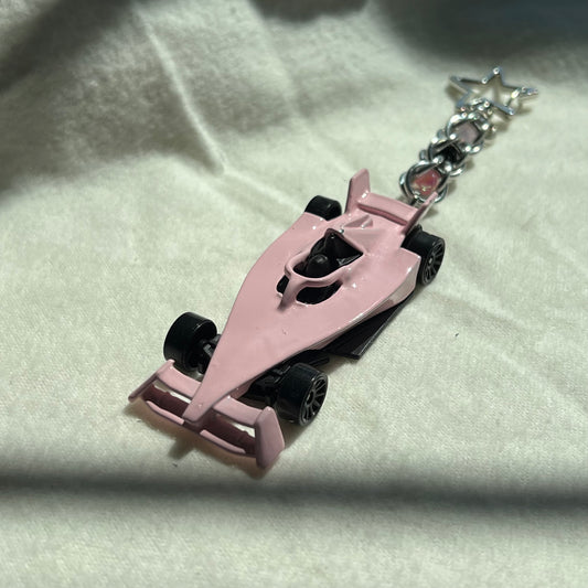 Formula E Beaded Keychain