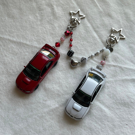 Subaru Matching Pair Beaded Keychain