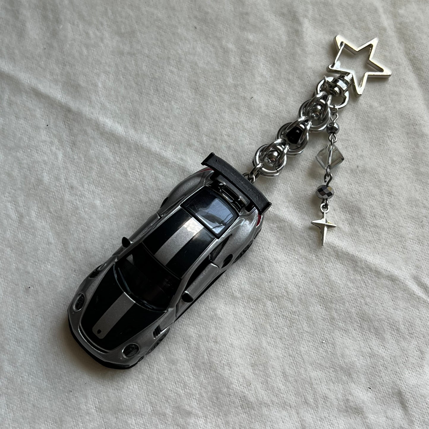 Porsche 911 GT2 Beaded Keychain