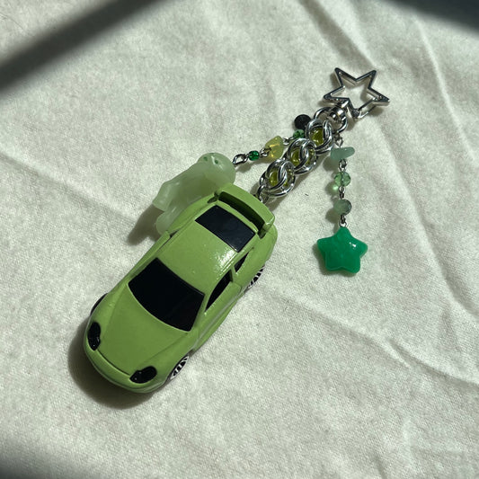 Porsche 911 GT3 Cup x Green Buddy Beaded Keychain