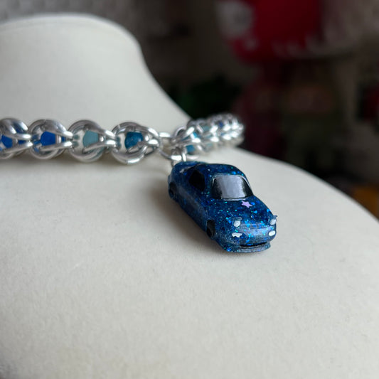Blue Starry Night NA Miata Chain Necklace