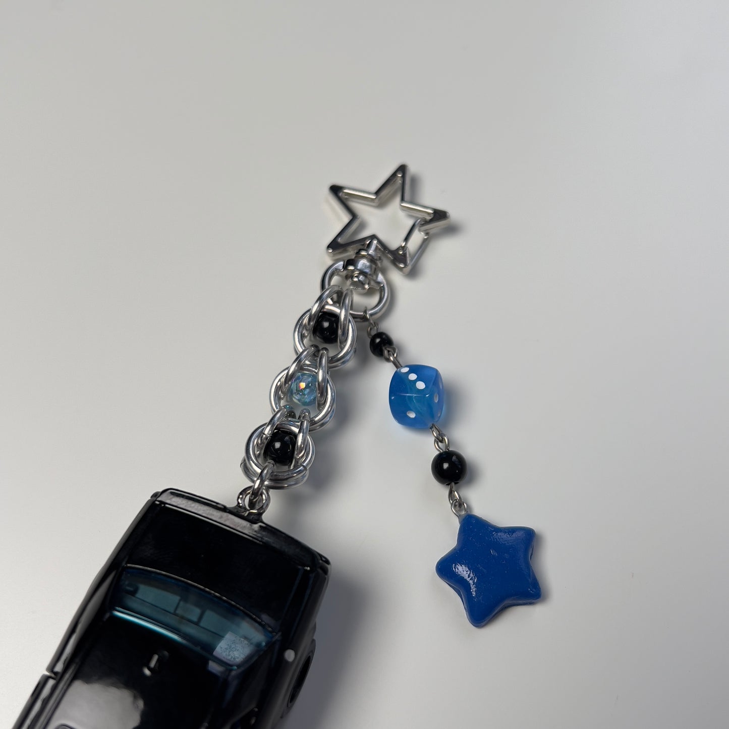 Dodge Challenger Beaded Keychain