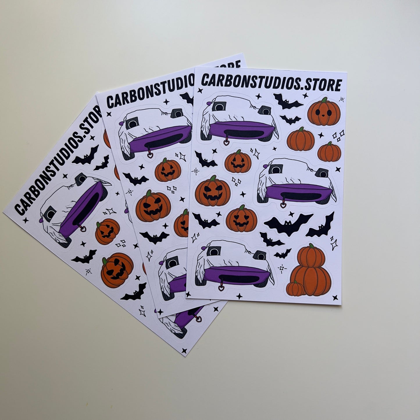 Halloween Miata Sticker Sheet