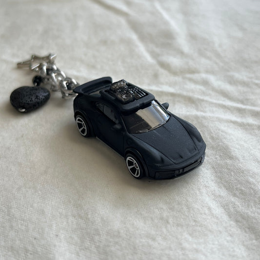 Porsche Rallye Beaded Keychain