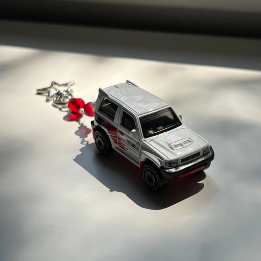 Mitsubishi Pajero Evolution Beaded Keychain