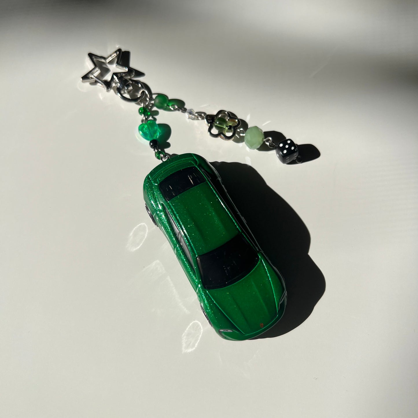 Porsche Taycan Turbo S Beaded Keychain