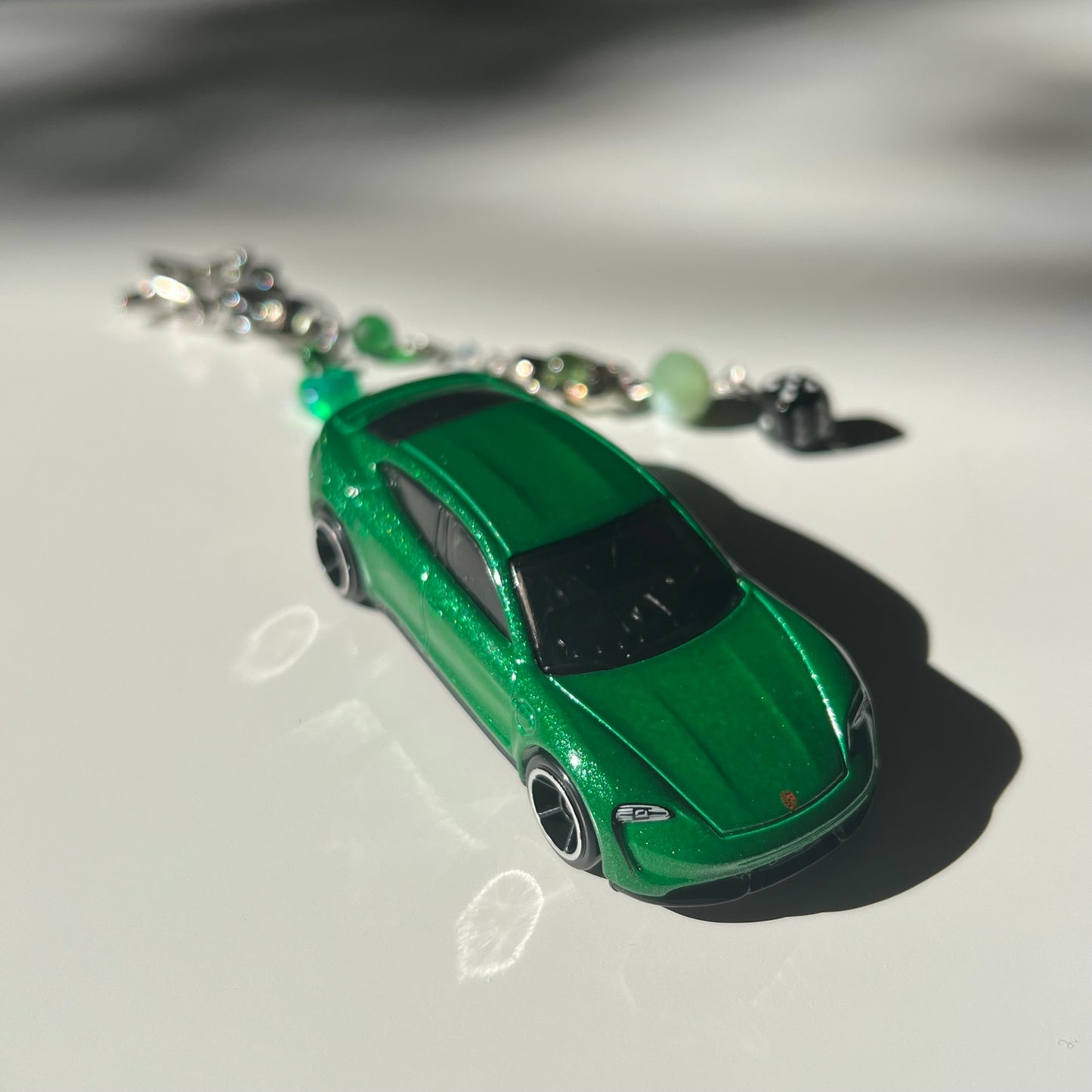 Porsche Taycan Turbo S Beaded Keychain